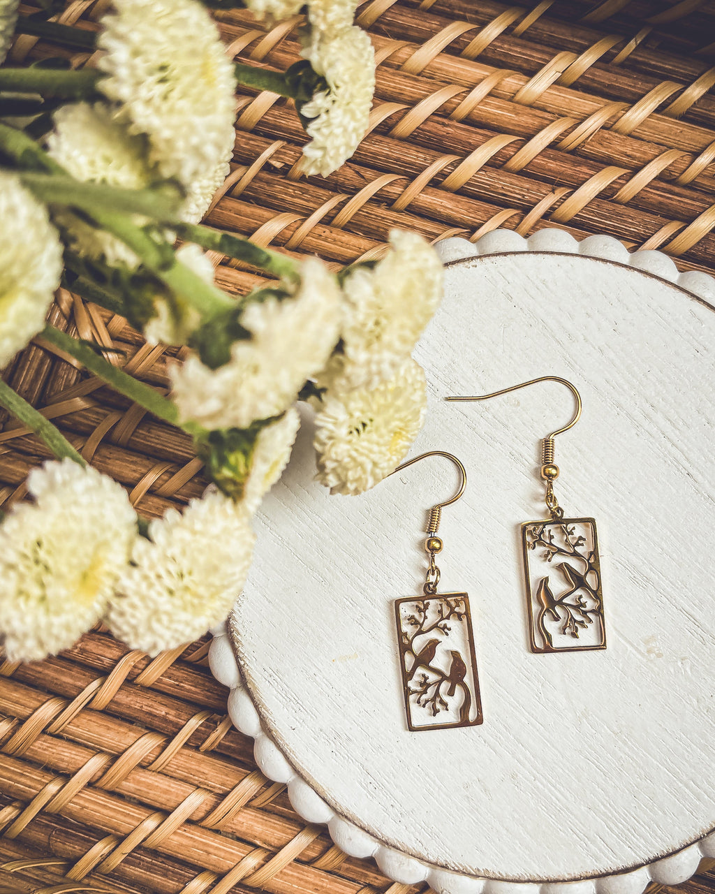 Beautiful Gold or Silver Bird Earrings