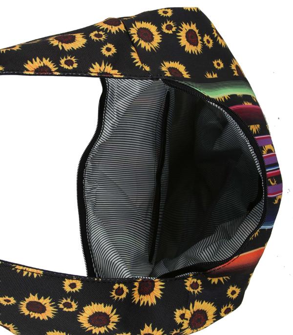 Leopard Sunflower Print Crossbody Bag