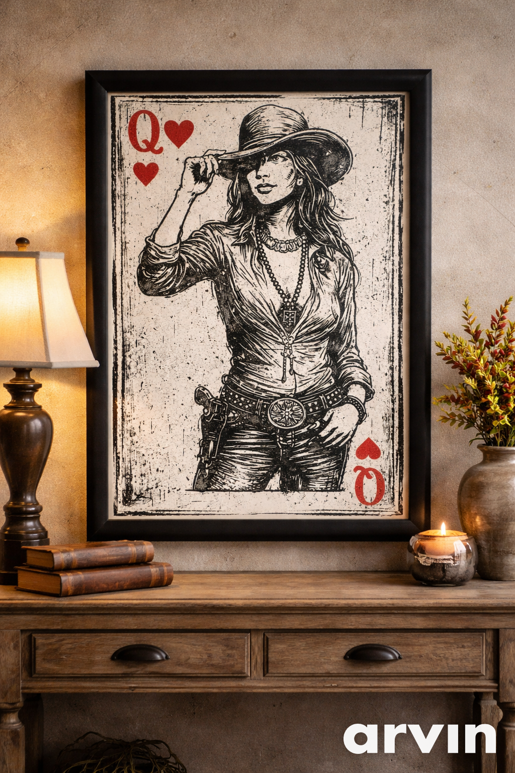 Queen of Hearts Canvas Art