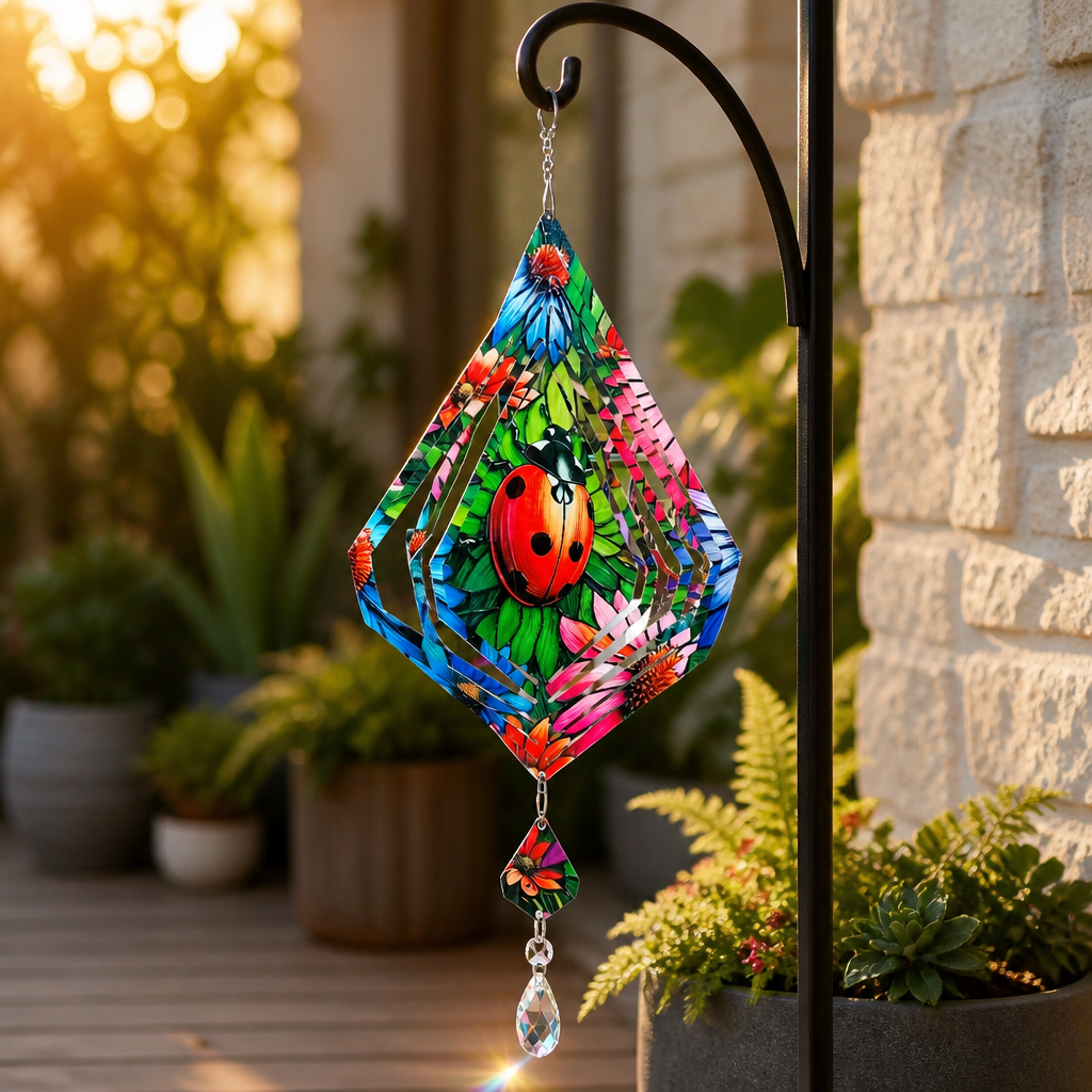 Ladybug Wind Spinner