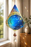 Moon and Stars Celestial Wind Spinner