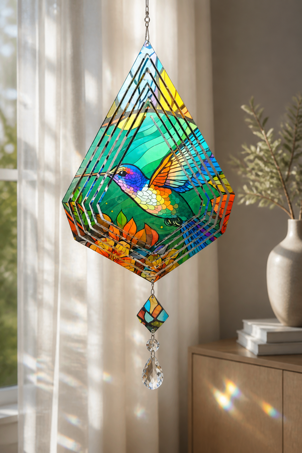 Hummingbird Wind Spinner