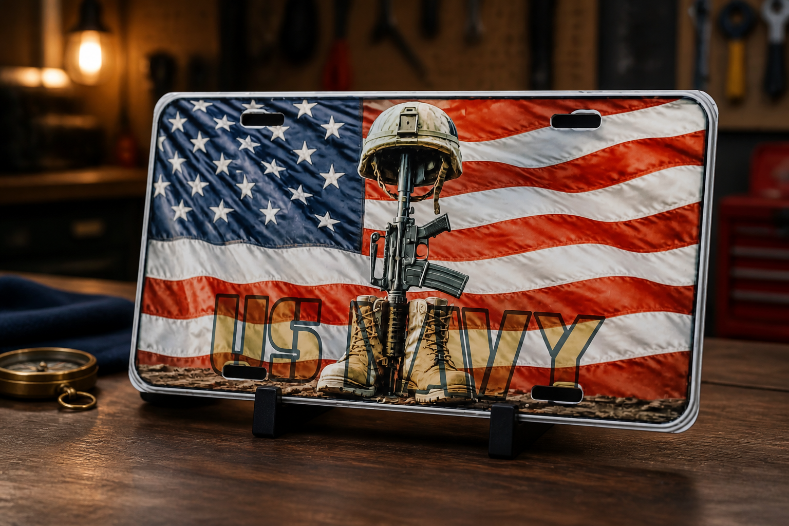 US Navy License Plate