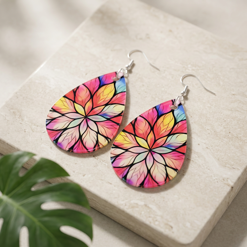 Multi Colored Stained Glass Design