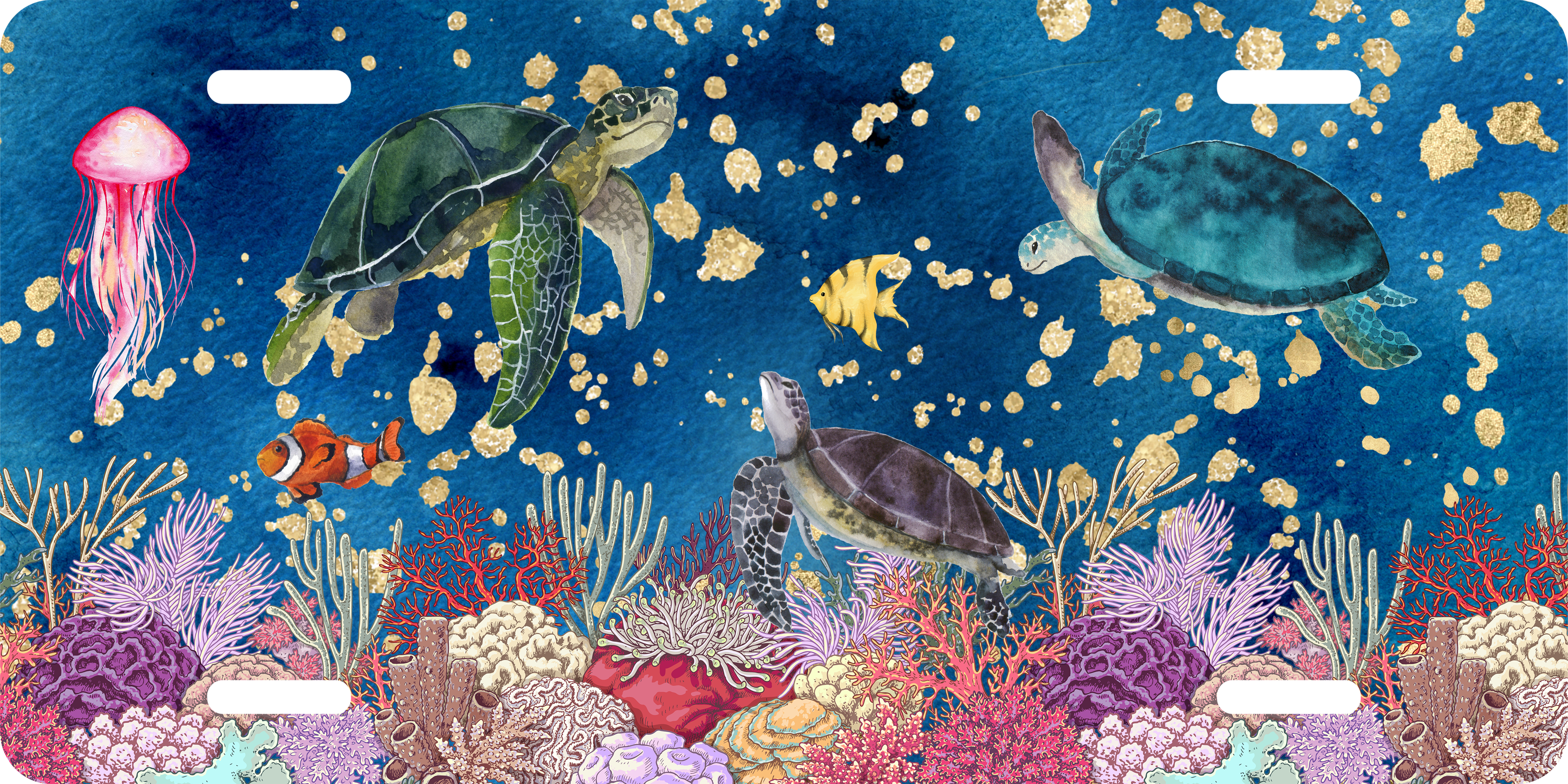 Sea Turtle License Plate