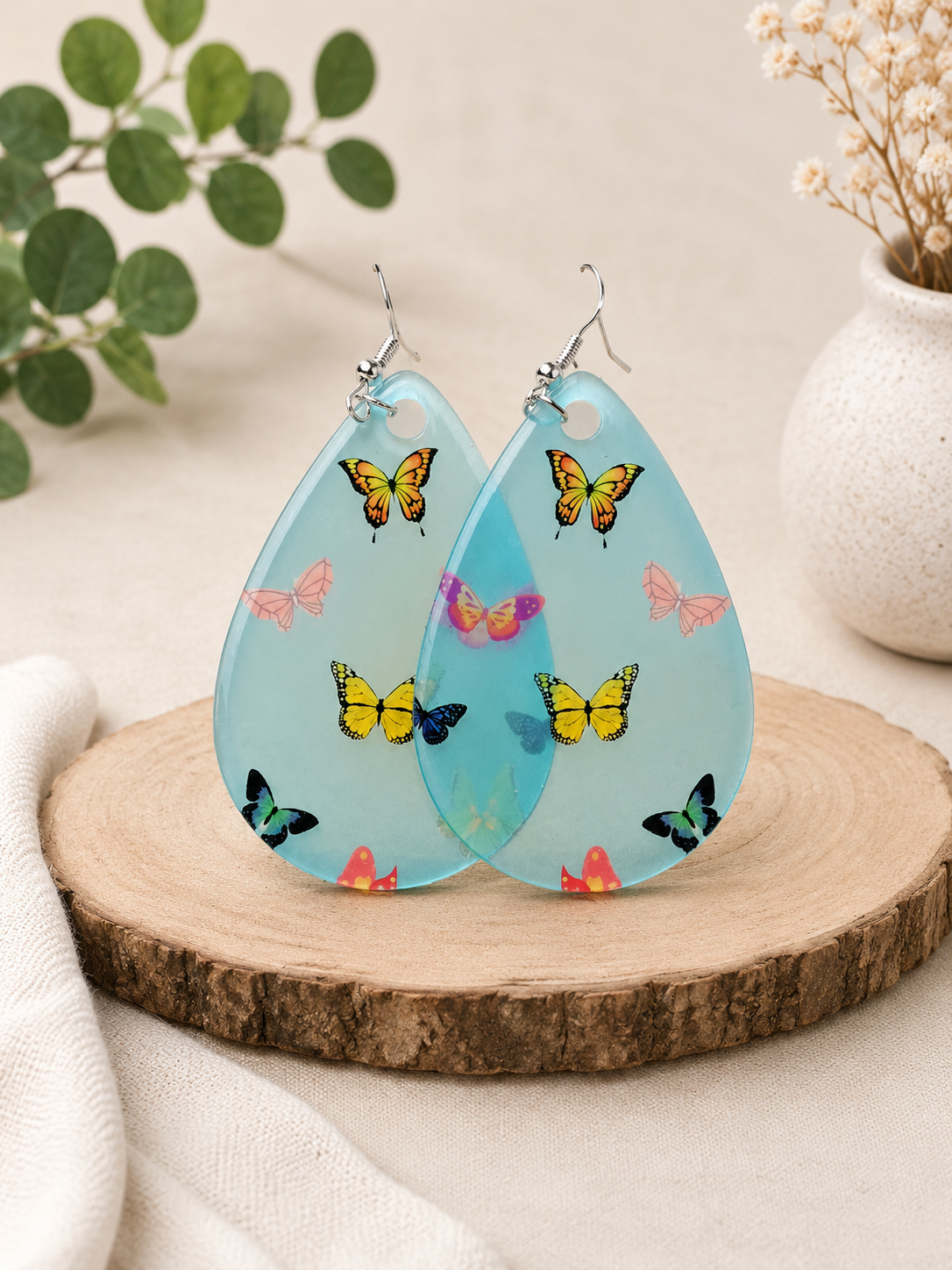 Butterfly Teardrop Earrings