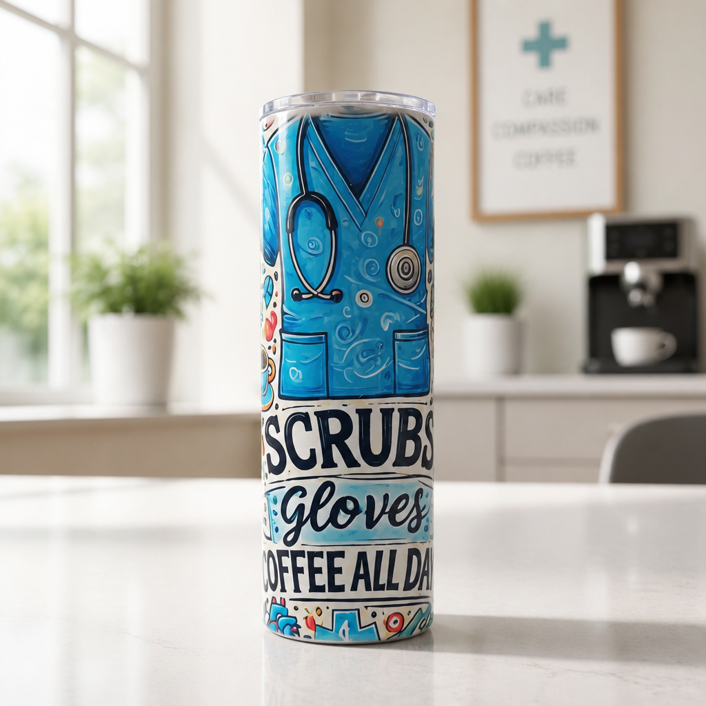 Nurse Scrubs Tumbler