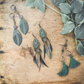 Beautiful Green 3 Pair Earring Set