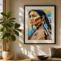 American Indian Shaman Sublimation Aluminum Print