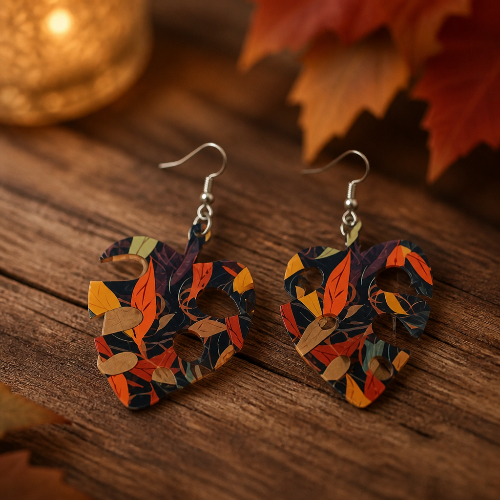 Leaf Shaped Earrings