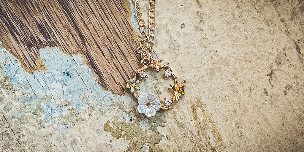 Gold Bumble Bee Necklace