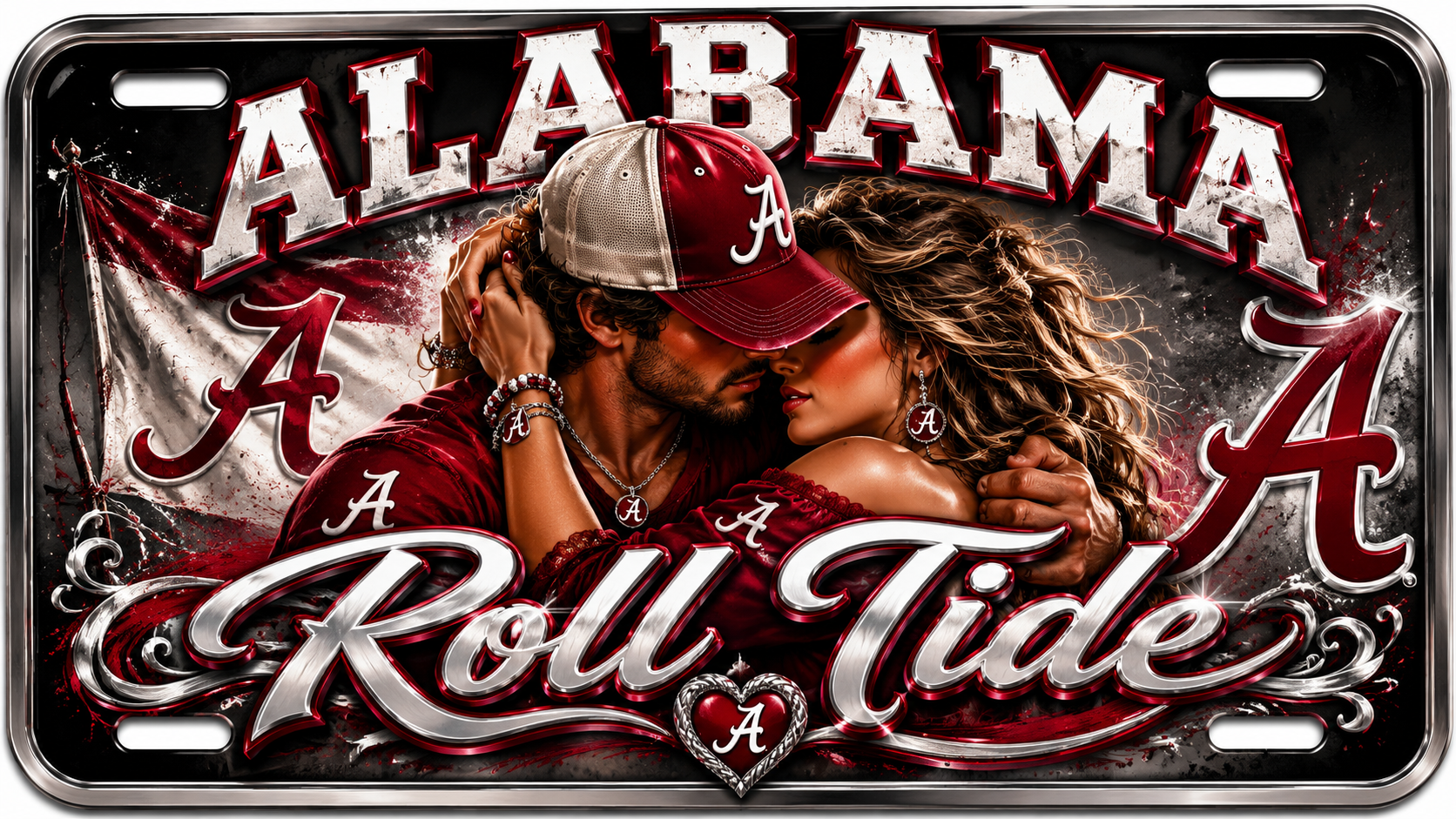 Alabama Roll Tide License Plate