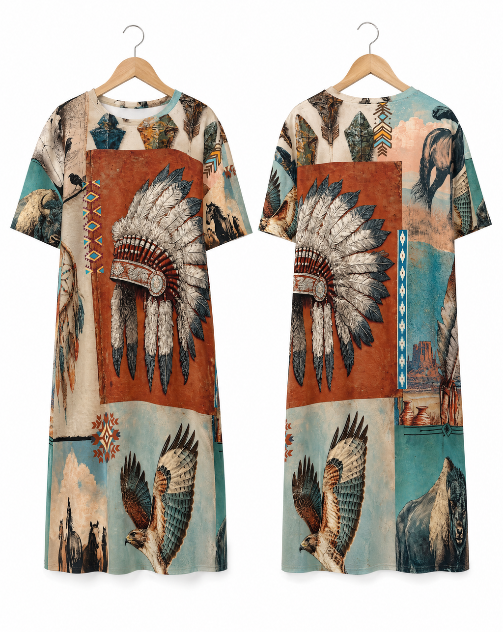 Baha Ranch Bohemian Dreams T Shirt Dress or Sleep Shirt