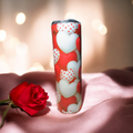 Red and White Hearts Tumbler