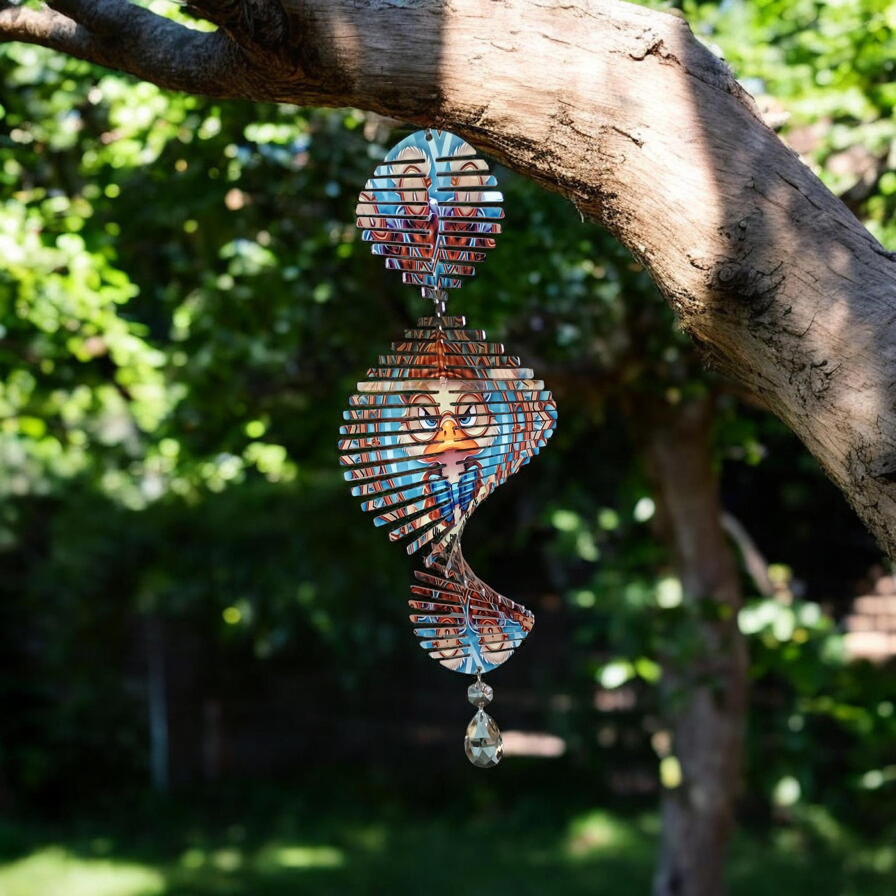 Angy Duck Aluminum Wind Spinner