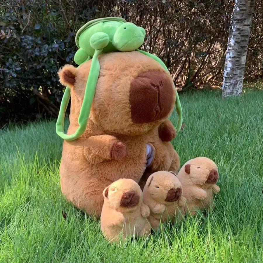 Capybara Plush Toy Set – Mommy with 4 Little Capibara Plush Dolls $9.28-$49.51