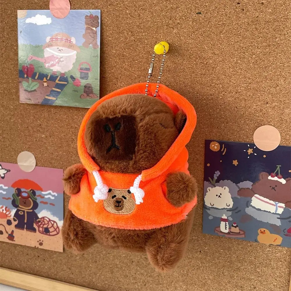 Cute Capybara Plush Toy – Hoodie with Wings Stuffed Animal Doll