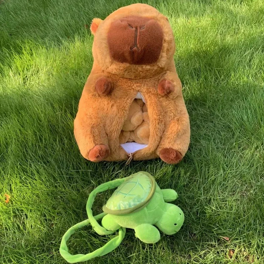 Capybara Plush Toy Set – Mommy with 4 Little Capibara Plush Dolls $9.28-$49.51