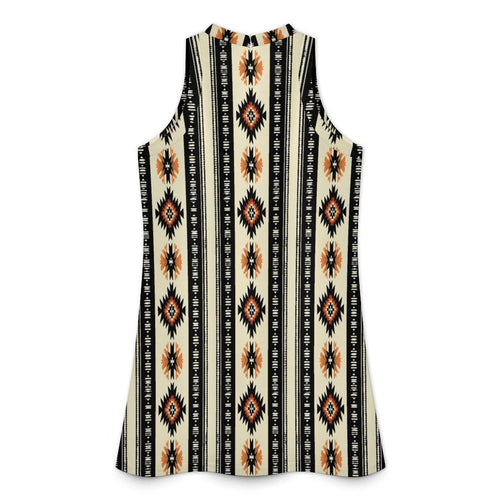 Baha Ranch Colores de Mexico Southwestern Aztec Sleeveless Mini Dress