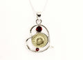 Shotgun Shell Jewelry, Red Stone Silver Heart Shotgun Shell Necklace, Shooting Sports Gift For Her, Girlfriend Gift, Southwestern Style Gift
