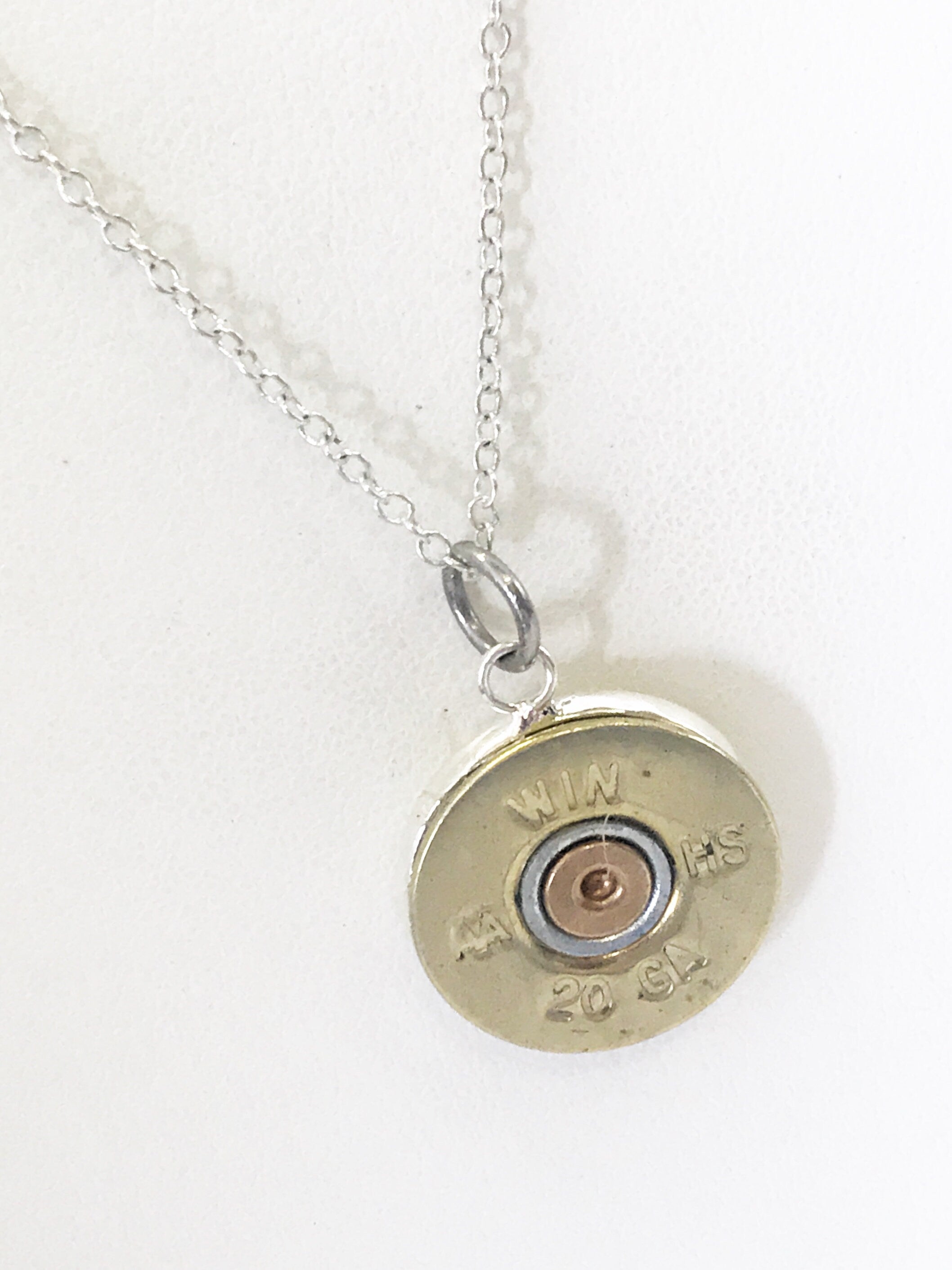 Shotgun Shell Necklace, Shotgun Shell Jewelry, Shotgun Shell Pendant Necklace, Shooting Sports Gifts, Southwest Style Jewelry