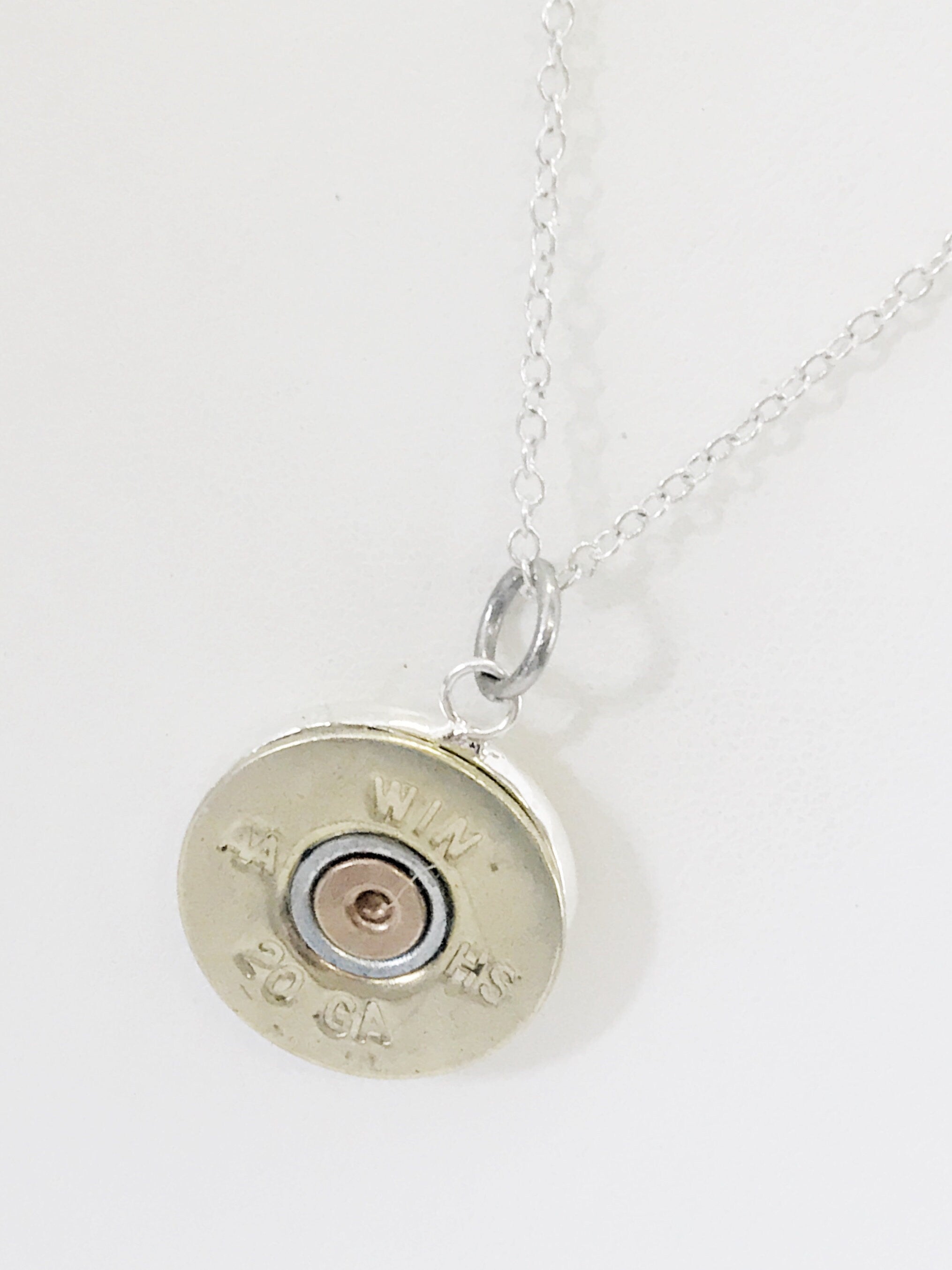 Shotgun Shell Necklace, Shotgun Shell Jewelry, Shotgun Shell Pendant Necklace, Shooting Sports Gifts, Southwest Style Jewelry