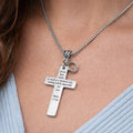 Mustard Seed Faith Cross Necklace Matthew 17 20 Christian Jewelry Stainless Steel Bible Verse Gift Scripture Necklace
