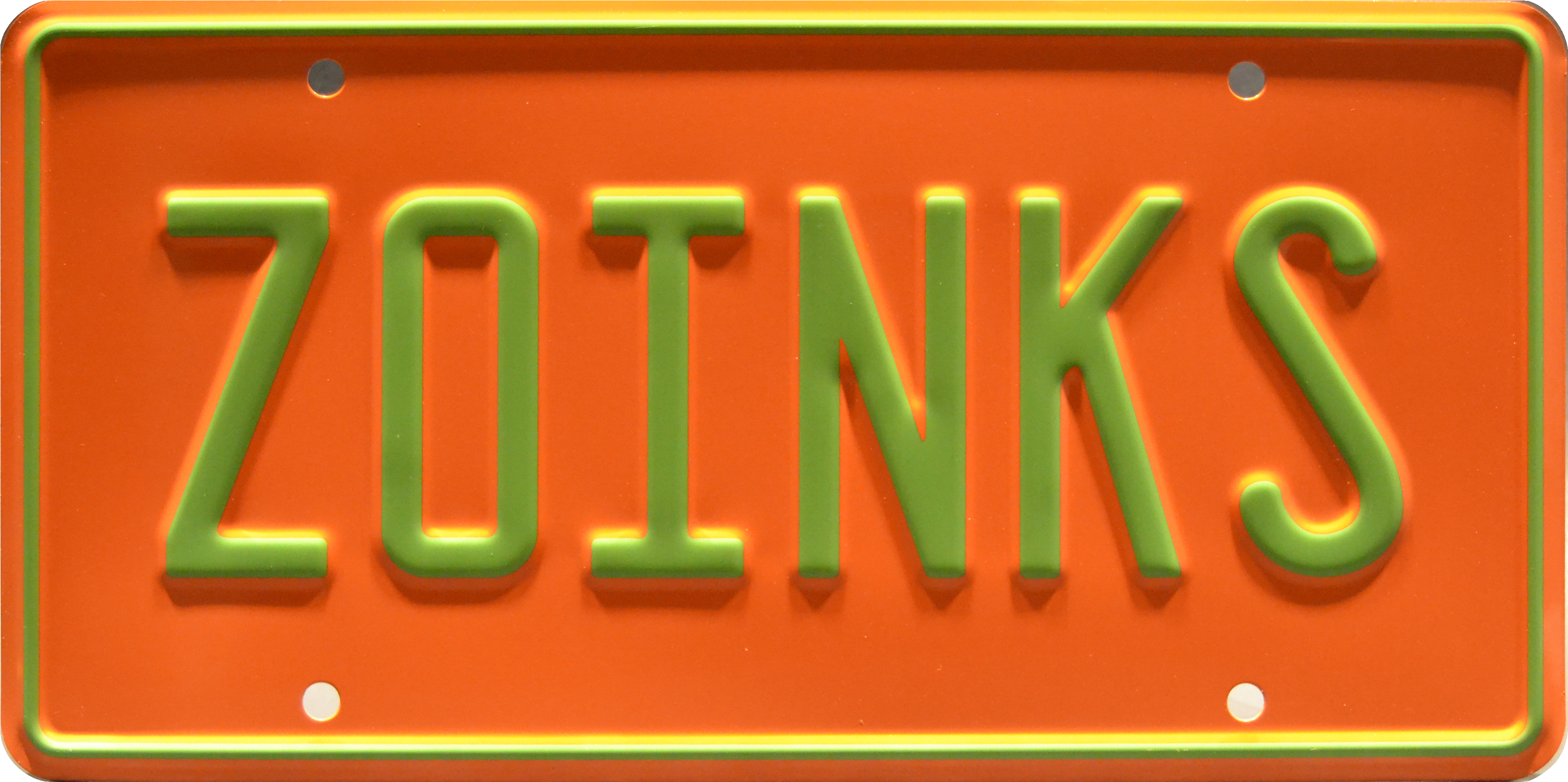 ZOINKS License Plate
