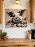Cute Pig Sublimation Art Print 8x10